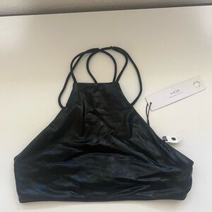 Black Strappy Crop Top